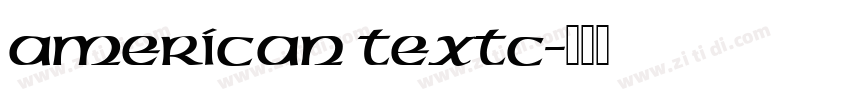American TextC字体转换